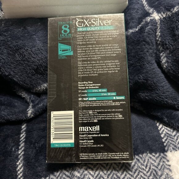 Maxell T-160 Standard Grade Videocassette Vintage New Sealed Collectible VHS - Picture 8 of 9